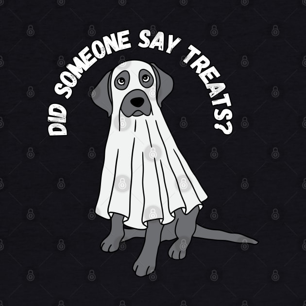 Did someone say treats? Halloween, dog, labrador, ghost by Project Charlie